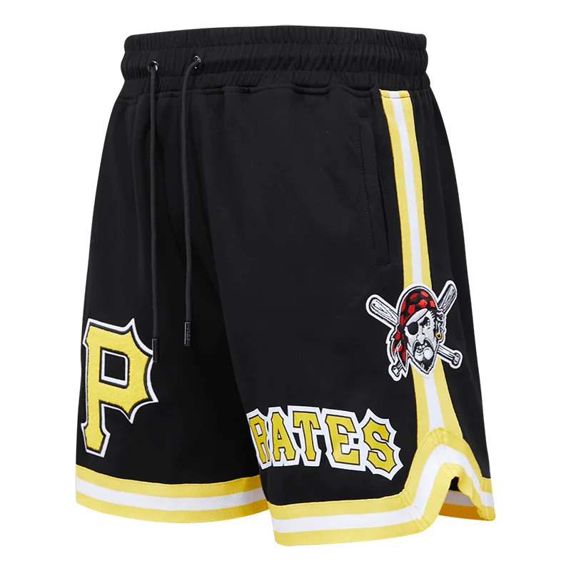 MLB PITTSBURGH PIRATES CLASSIC CHENILLE MEN'S SHORT (BLACK)