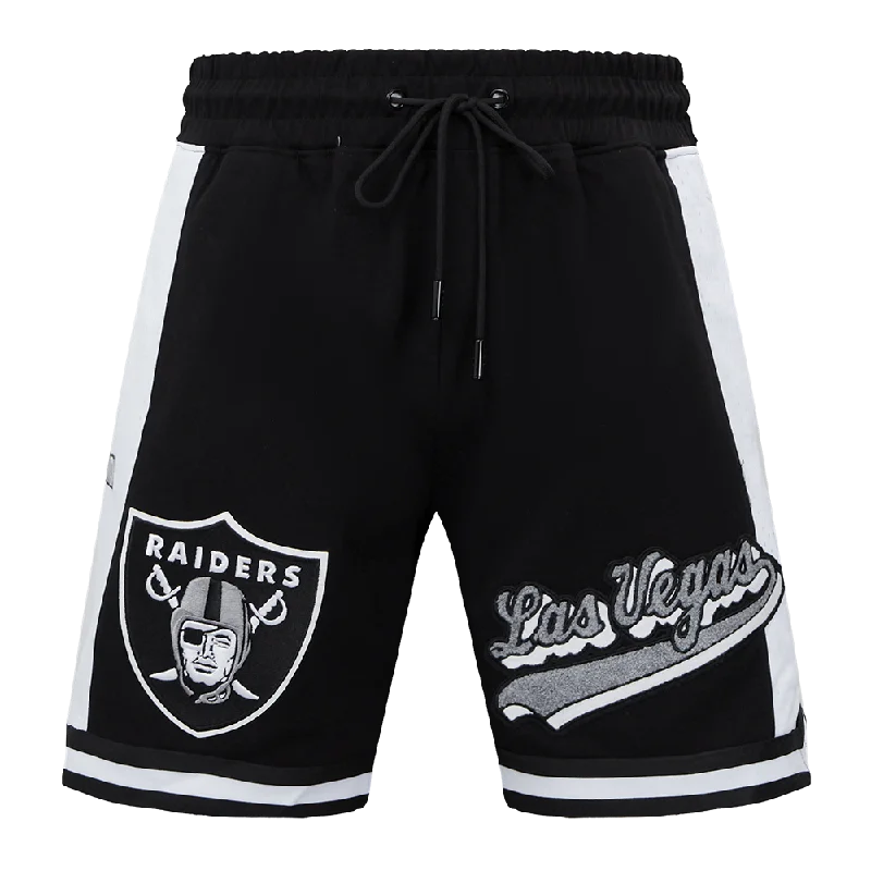 NFL LAS VEGAS RAIDERS SCRIPT TAIL MEN'S DK 2.0 SHORT (BLACK)