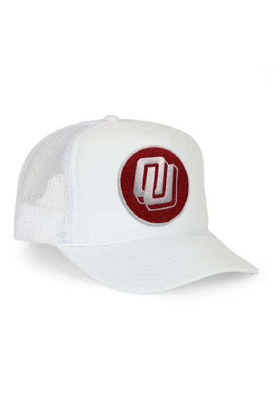 UNIVERSITY OF OKLAHOMA VINTAGE LOW RISE TRUCKER - WHITE