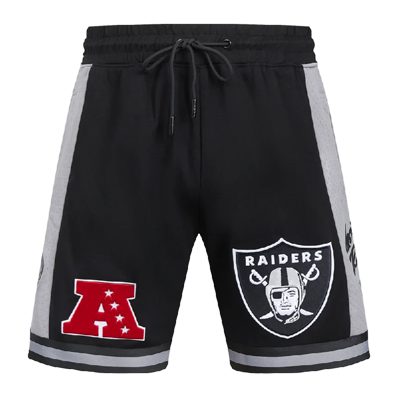 NFL LAS VEGAS RAIDERS FAST LANE MEN'S DK 2.0 SHORT (BLACK/GRAY)