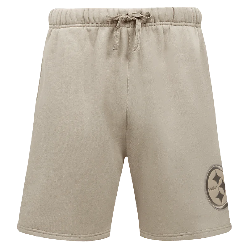 NFL PITTSBURGH STEELERS NEUTRAL MEN'S SHORT (TAUPE)