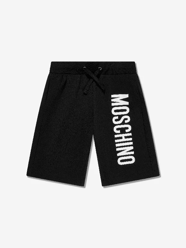 Moschino Boys Logo Shorts in Black