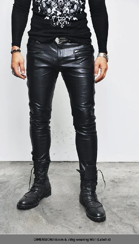 Koza Leathers Men's Real Lambskin Leather Pant MP017