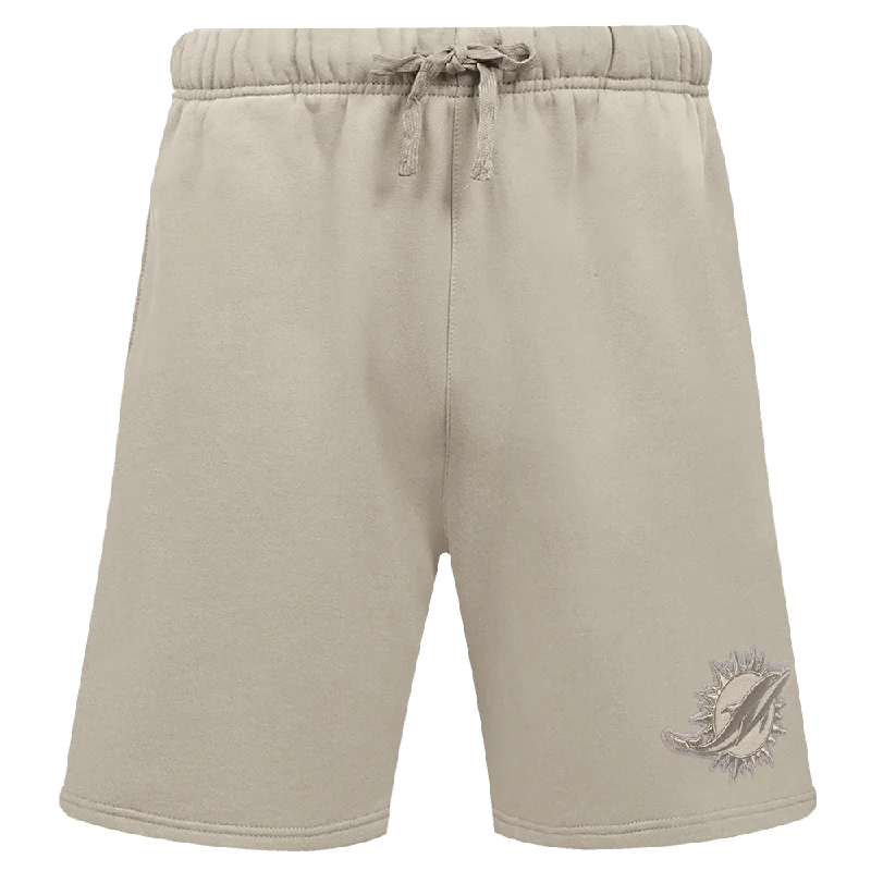 NFL MIAMI DOLPHINS NEUTRAL MEN'S FLC SHORT (TAUPE)