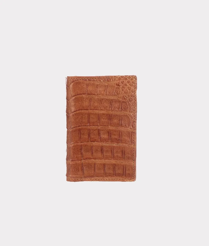 Bifold Wallet – Crocodile ::  Cognac