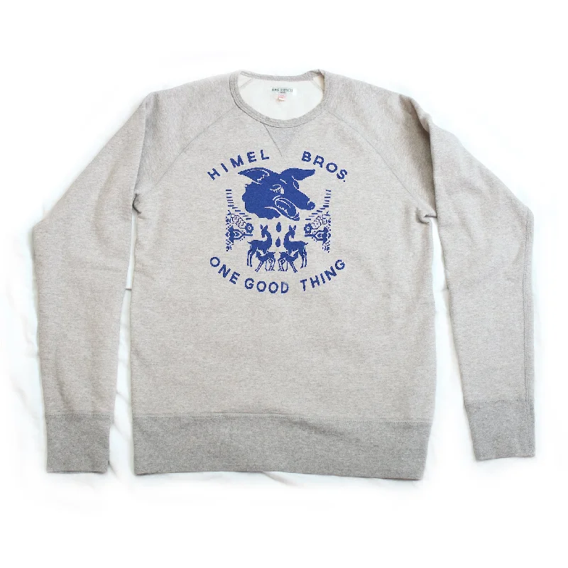 Himel Bros. "Cry Wolf" Crewneck Fleece - AVAILABLE IN WHITE ONLY