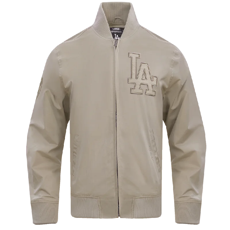 MLB LOS ANGELES DODGERS NEUTRAL TWILL JACKET (TAUPE)