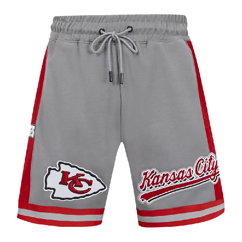 NFL KANSAS CITY CHIEFS SCRIPT TAIL MEN'S DK 2.0 SHORT (GRAY/RED)