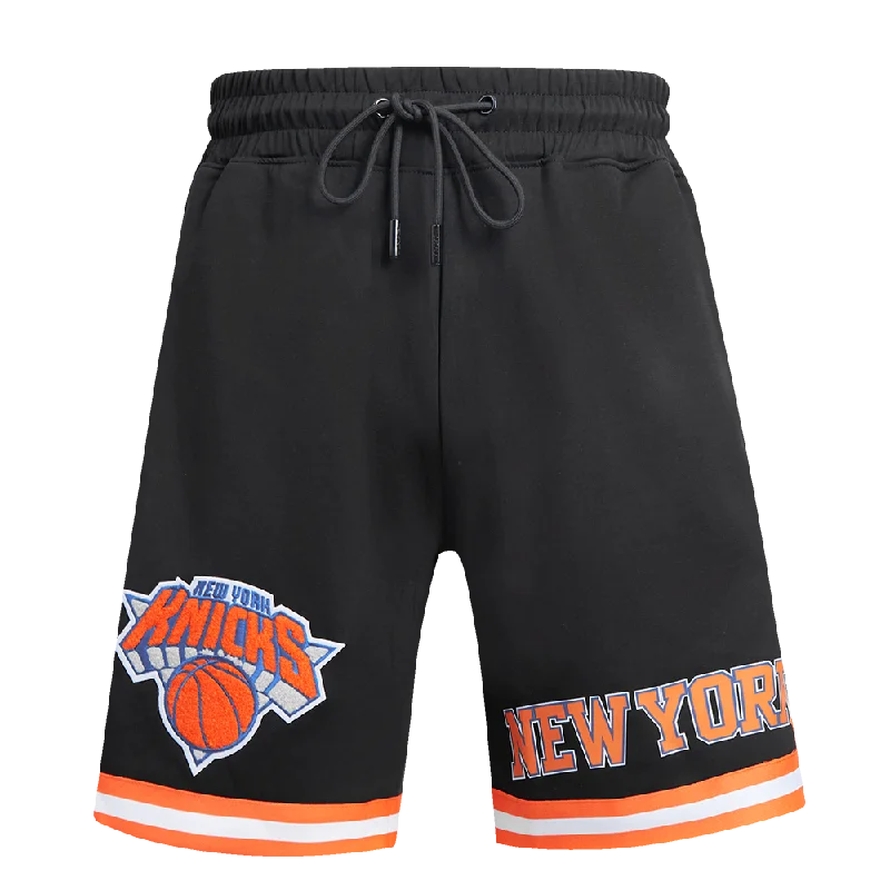 NBA NEW YORK KNICKS CLASSIC CHENILLE MEN'S SHORT (BLACK)