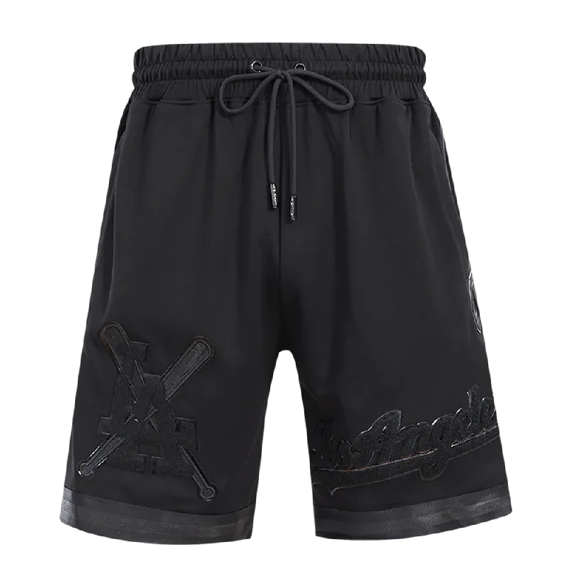 MLB LOS ANGELES DODGERS TRIPLE BLACK PRO TEAM MEN'S SHORT (BLACK)