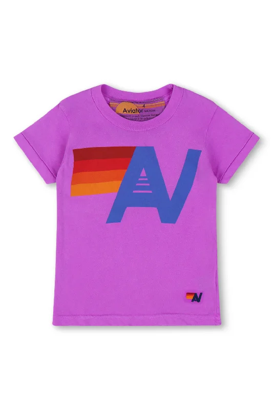 KID'S LOGO TEE - NEON PURPLE