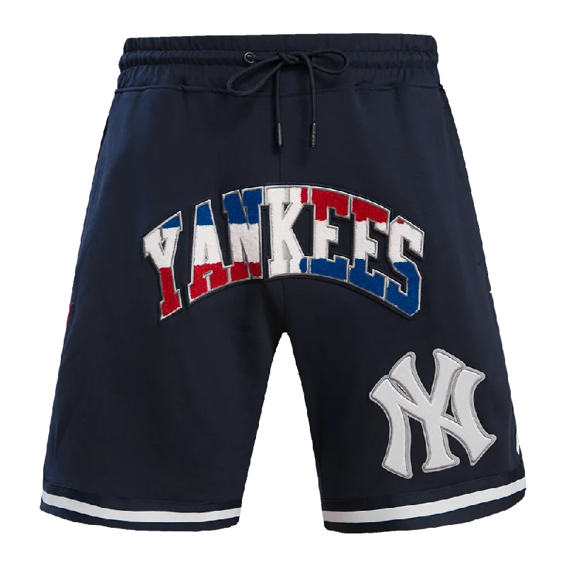 MLB NEW YORK YANKEES DOMINICAN REPUBLIC WORDMARK PRO MEN'S SHORT (MIDNIGHT NAVY)