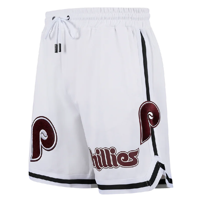 MLB PHILADELPHIA PHILLIES CLASSIC CHENILLE MEN'S SHORT (WHITE)