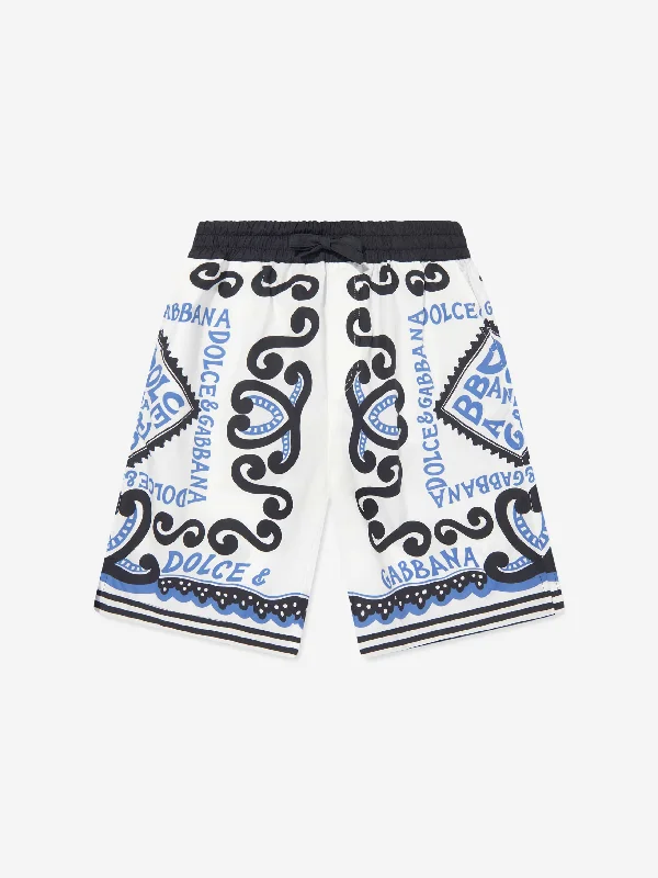 Dolce & Gabbana Boys DG Marina Bermuda Shorts in Multicolour