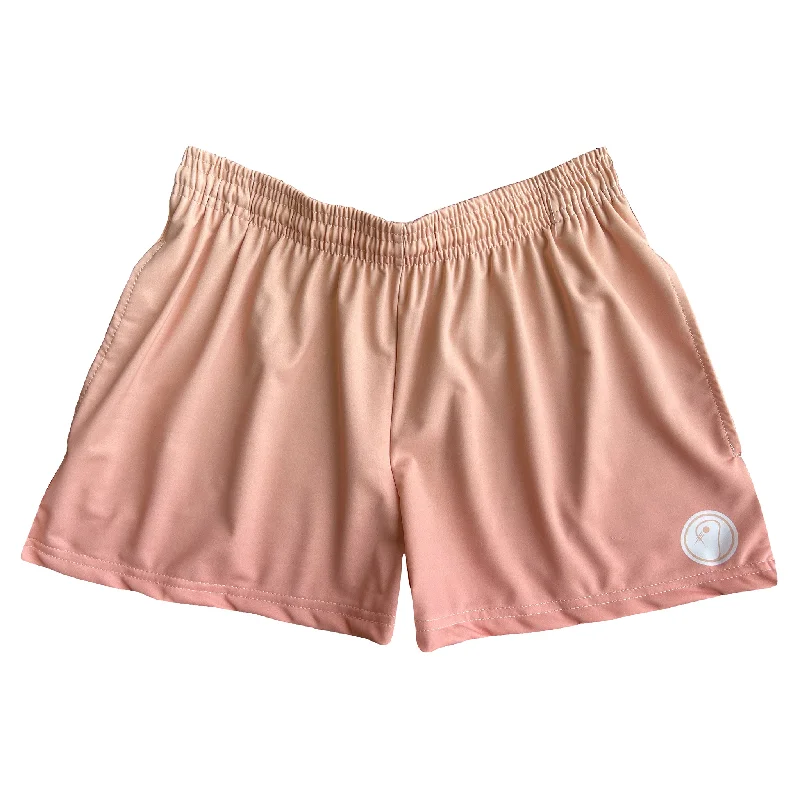 Womens Lacrosse Shorts - Peach Ombre