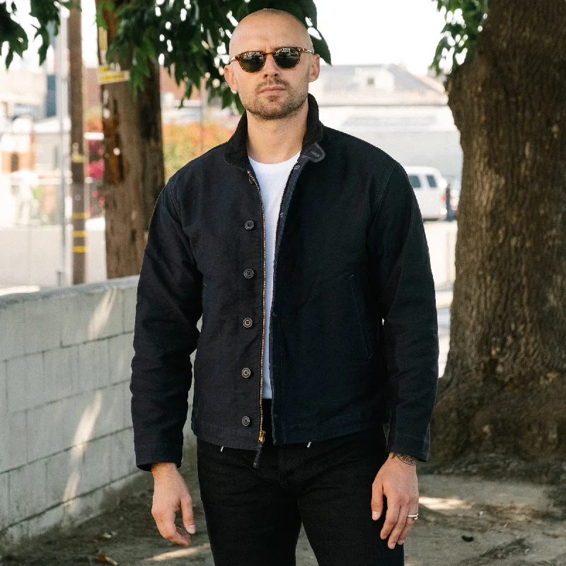 RRL Cotton Deck Jacket Dark Navy