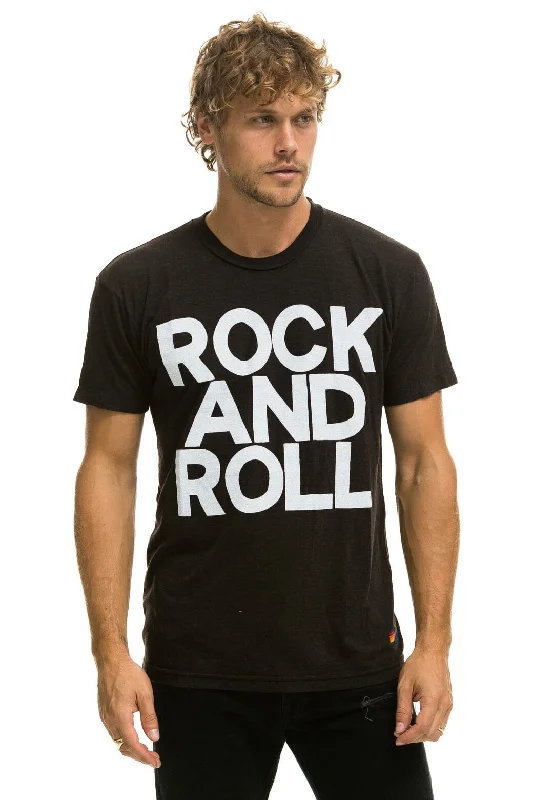 ROCK AND ROLL TEE - BLACK