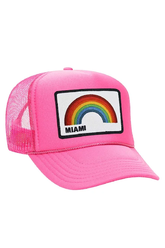 MIAMI RAINBOW TRUCKER HAT