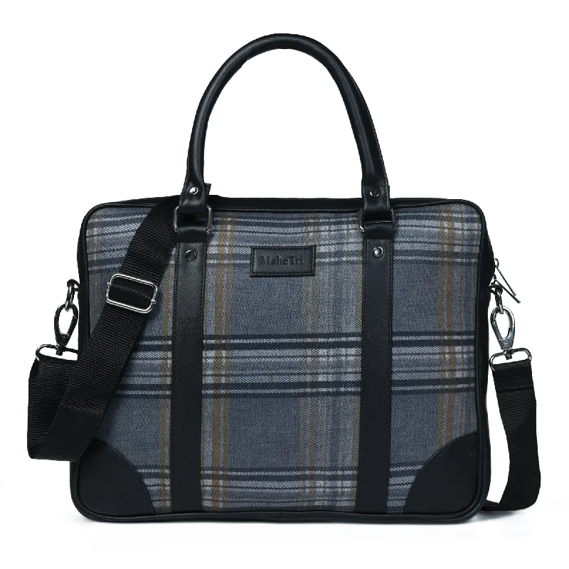 The Madison Plaid Briefcase