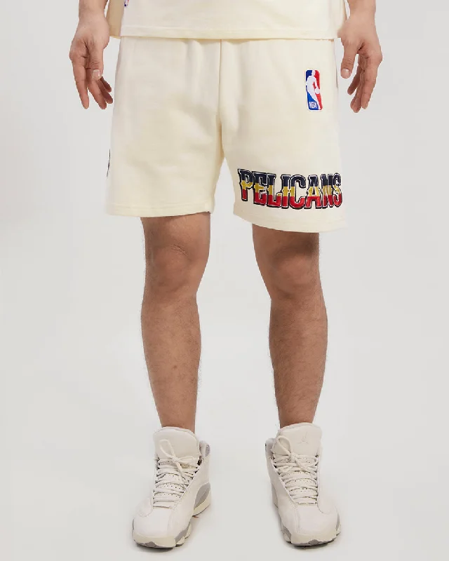 NBA NEW ORLEANS PELICANS RETRO CLASSIC MEN'S SHORT (EGGSHELL)