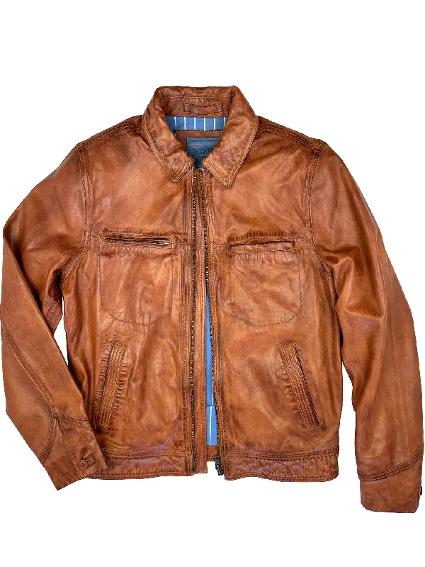 Wind Buffer Leather Jacket 4014