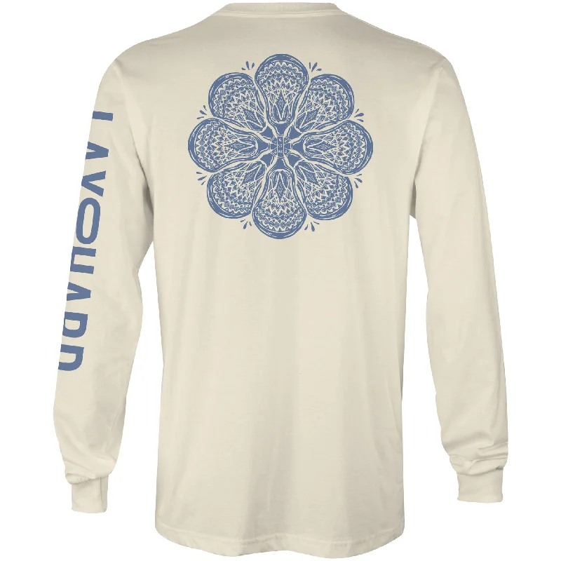 Womens BOHO Lacrosse Long Sleeve T-Shirt - Ivory