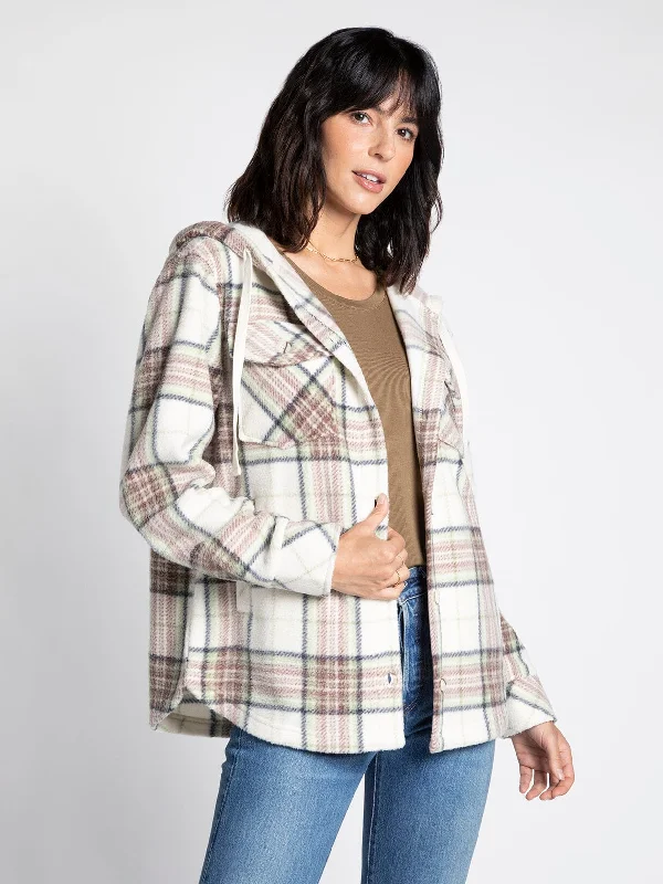 NAVY MAUVE GREEN PLAID