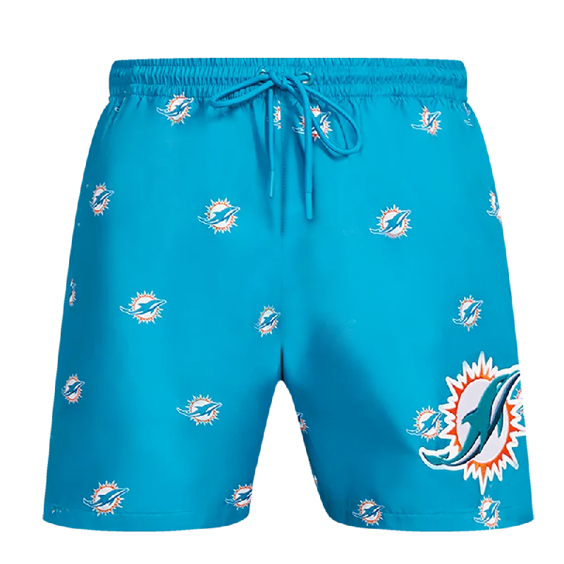 NFL MIAMI DOLPHINS AOP MEN'S MINI LOGO WOVEN SHORT (1MD)