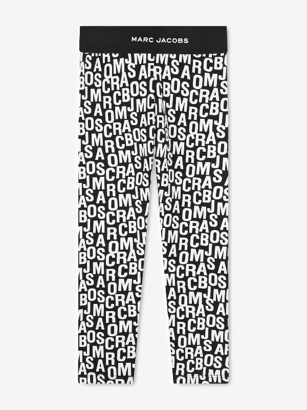 MARC JACOBS Girls Logo Leggings in Black