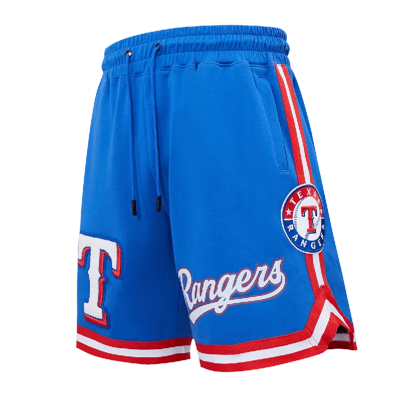 MLB TEXAS RANGERS CLASSIC CHENILLE MEN'S SHORT (ROYAL BLUE)