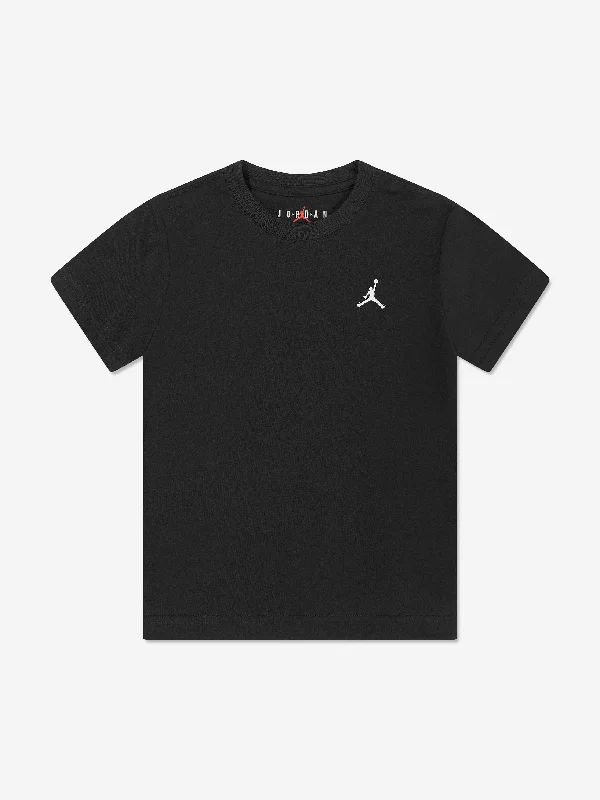 Jordan Boys Jumpman Air Embroidered T-Shirt in Black