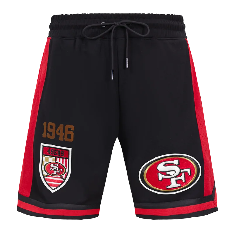 NFL SAN FRANCISCO 49ERS FAST LANE MEN'S DK 2.0 SHORT (BLACK/RED)