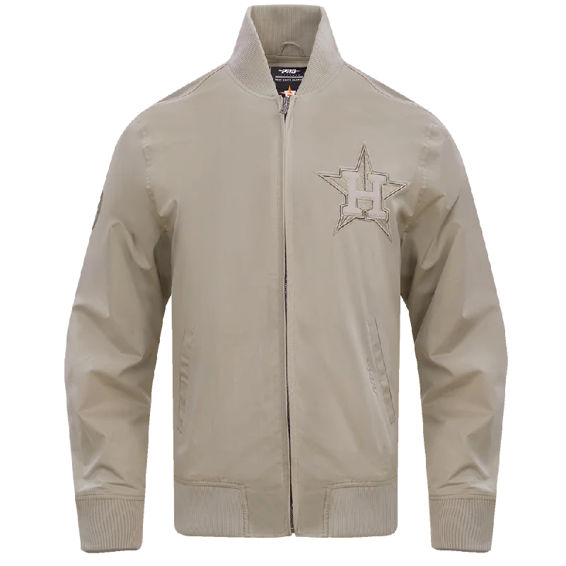 MLB HOUSTON ASTROS NEUTRAL TWILL JACKET (TAUPE)