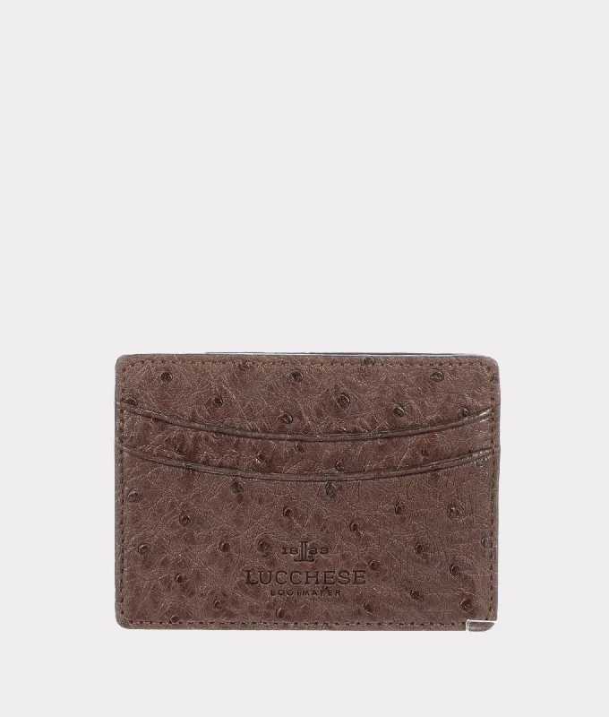 Credit Card Case – Ostrich :: Sienna