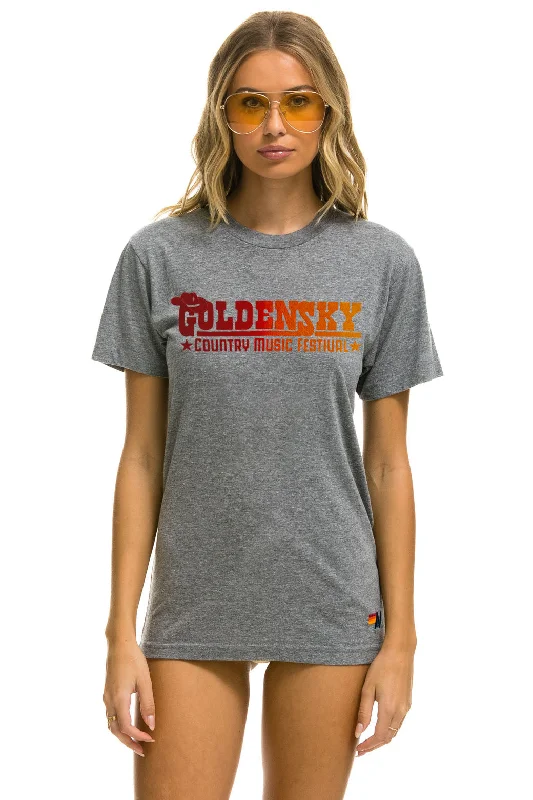 GOLDENSKY FESTIVAL 2024 UNISEX CREW TEE - HEATHER GREY