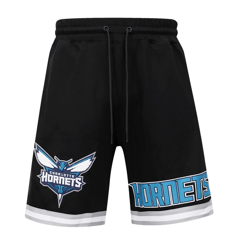 NBA CHARLOTTE HORNETS CLASSIC CHENILLE MEN'S SHORT (BLACK)