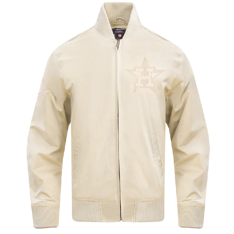 MLB HOUSTON ASTROS NEUTRAL TWILL JACKET (EGGSHELL)