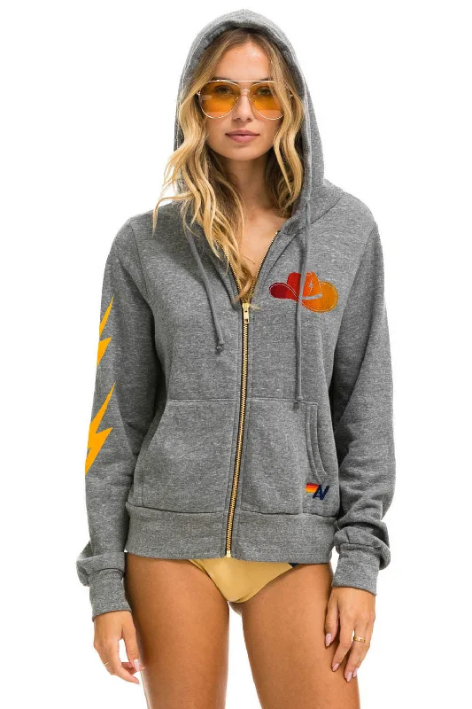 GOLDENSKY FESTIVAL 2024 ZIP HOODIE - HEATHER GREY