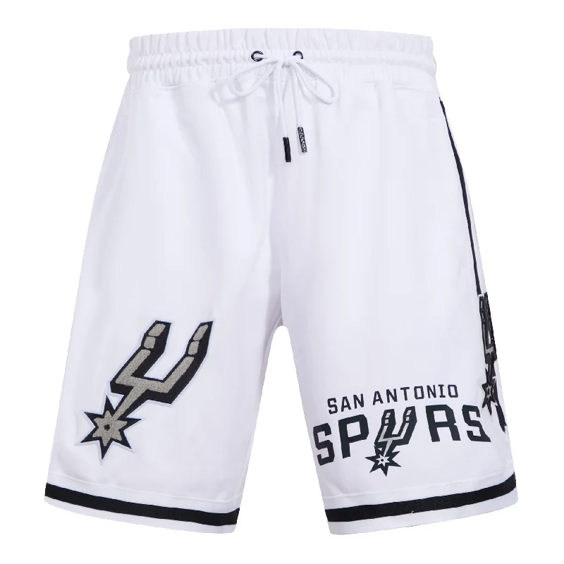 NBA SAN ANTONIO SPURS CLASSIC CHENILLE MEN'S SHORT (WHITE)