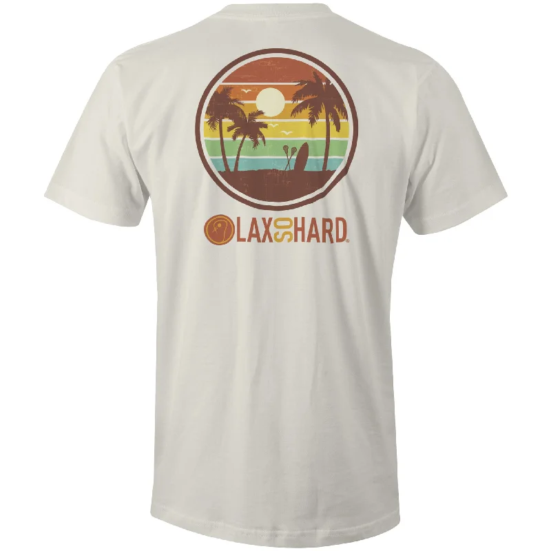 Mens Beach LAX T-Shirt - Cream