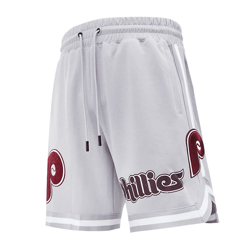 MLB PHILADELPHIA PHILLIES CLASSIC CHENILLE MEN'S SHORT (GRAY)