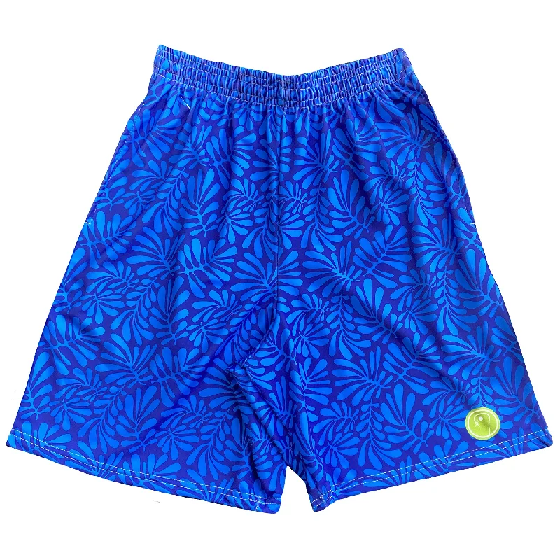 Mens Tropical Lacrosse Shorts - Blues