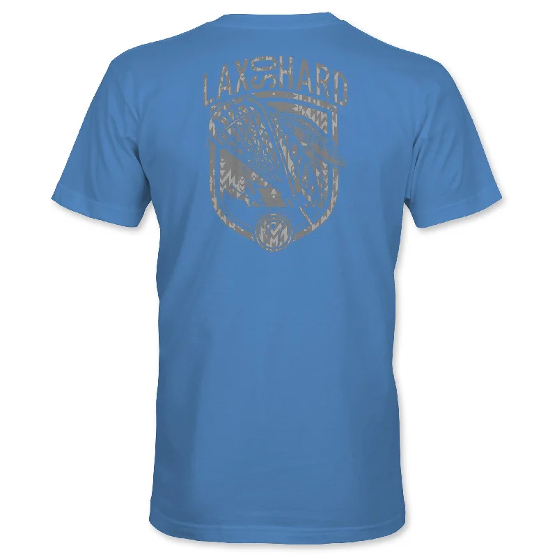 Boys Lacrosse Native T-Shirt - Turquoise Blue