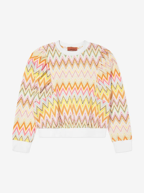 Missoni Girls Zigzag Sweatshirt in Multicolour