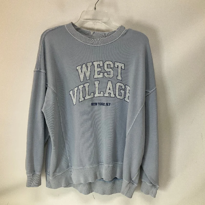 Top Long Sleeve By Aerie In Blue, Size: M