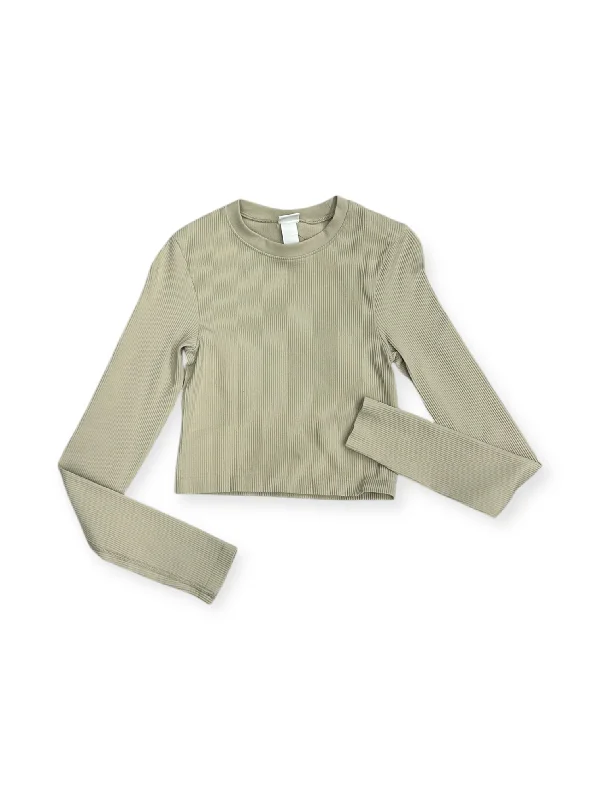 Top Long Sleeve By H&m In Beige, Size: S