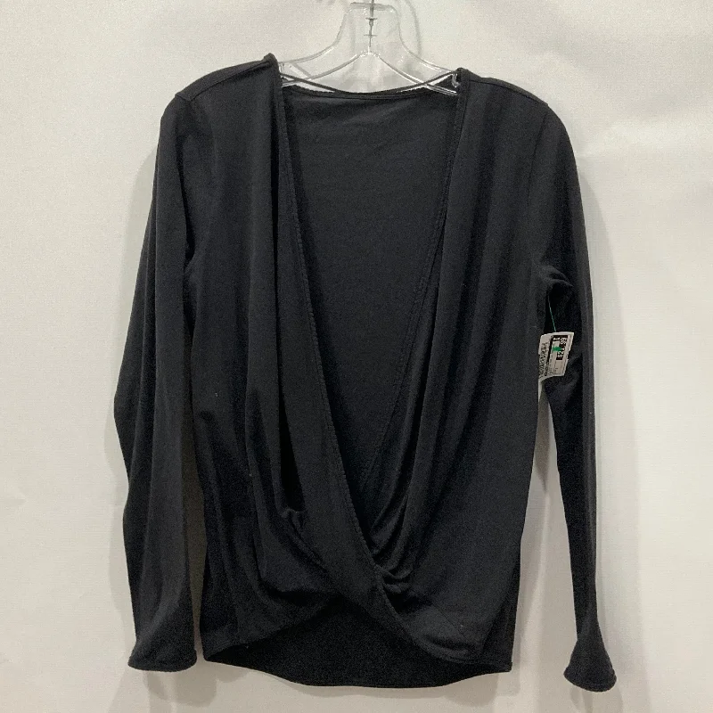 Athletic Top Long Sleeve Crewneck By Lululemon In Black, Size: 8