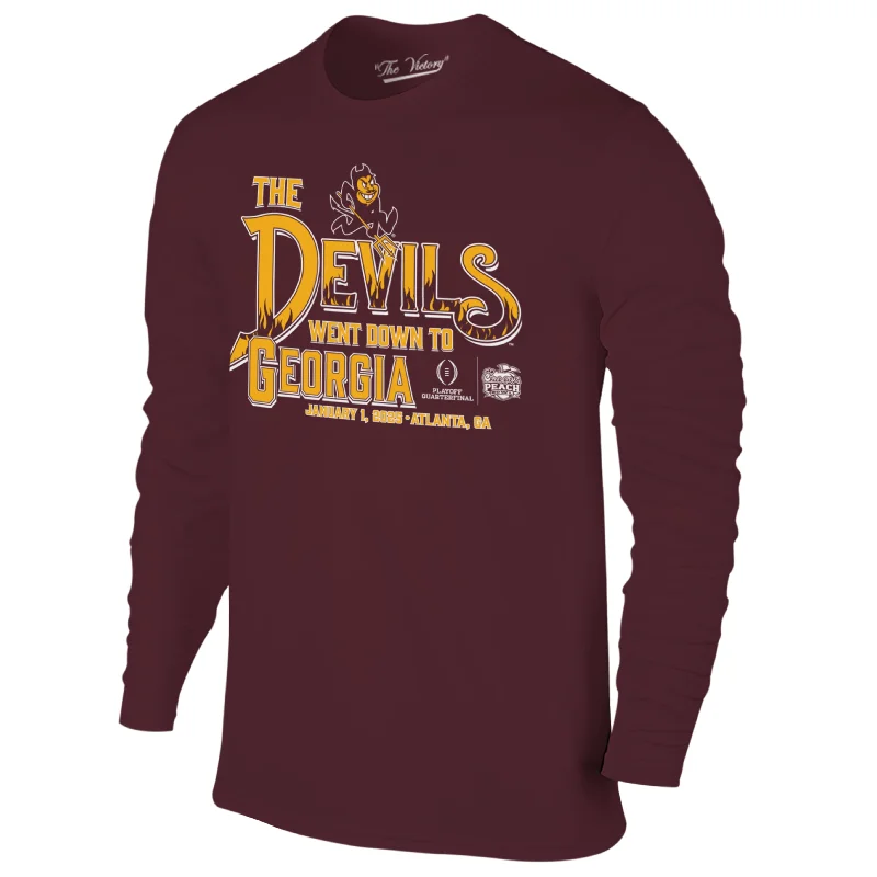 ASU DWDTG Peach Bowl L/S Tee MRN