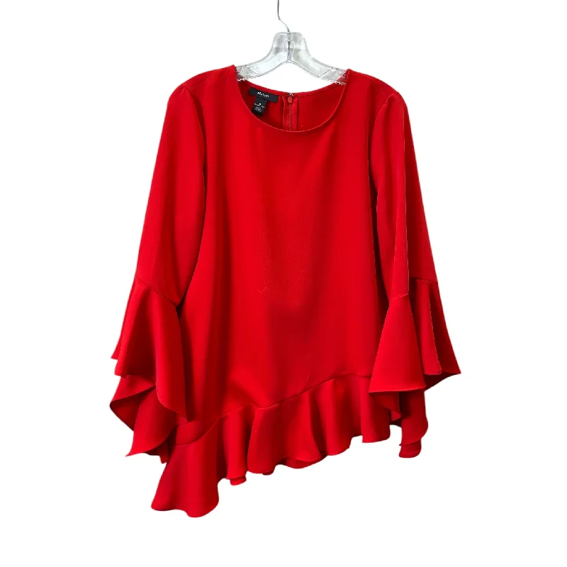 Top Ls Basic By Alfani In Red, Size:M