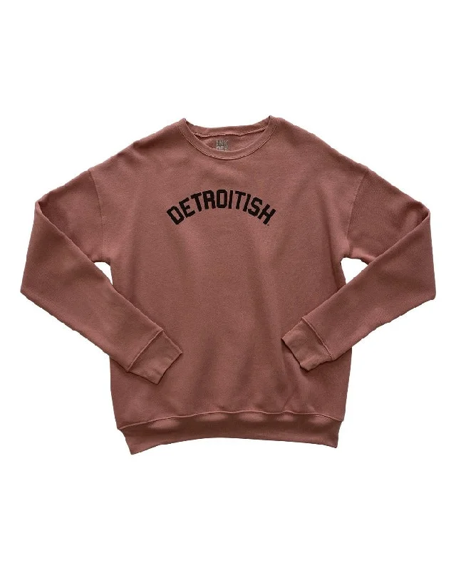 Ink Detroit Detroitish Crewneck Sweatshirt - Mauve